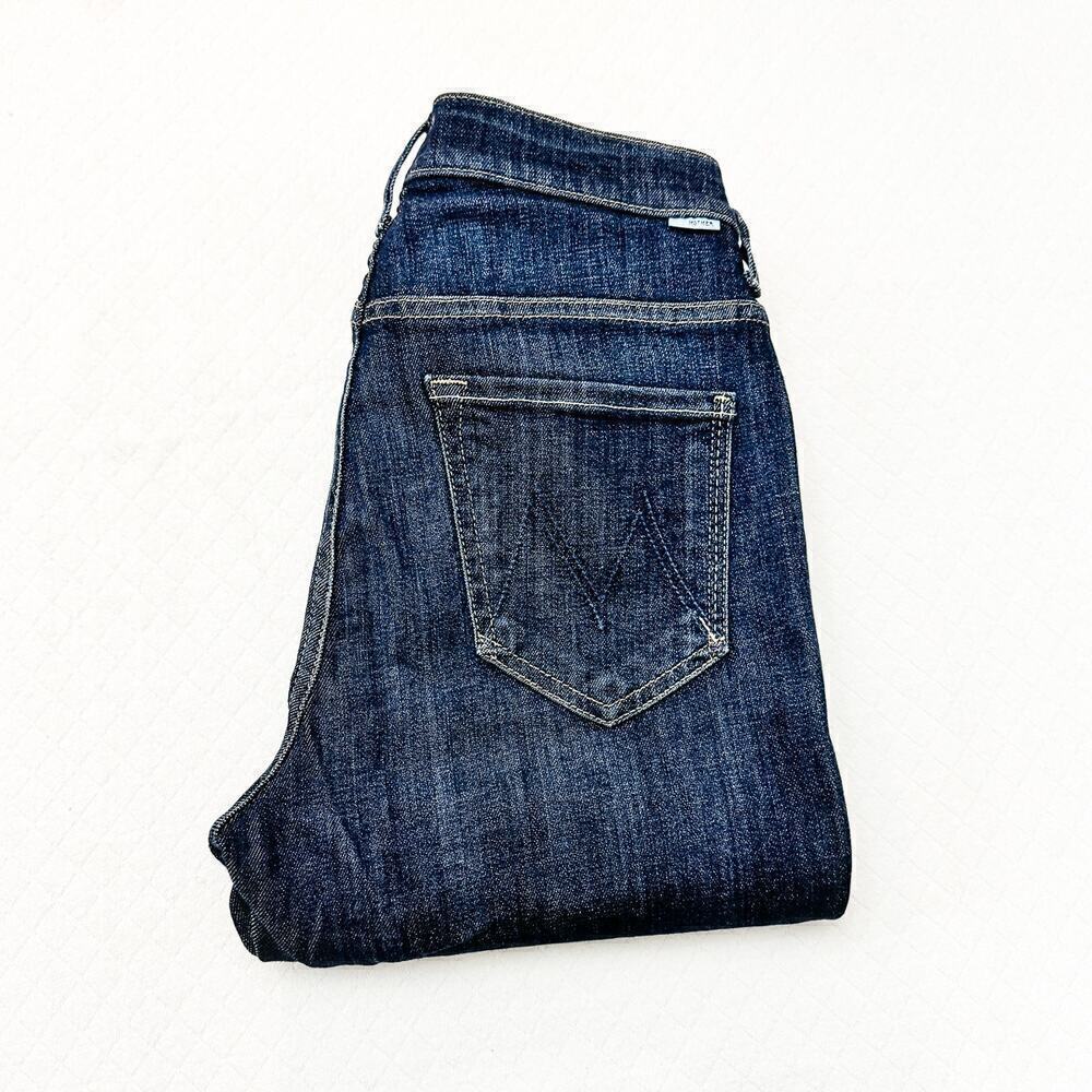 Mother Insider Crop Step Fray Speed Racer Dark Wash Denim Jeans SIze 29